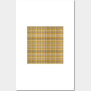 Twill Plaid Yellow Ochre Posters and Art